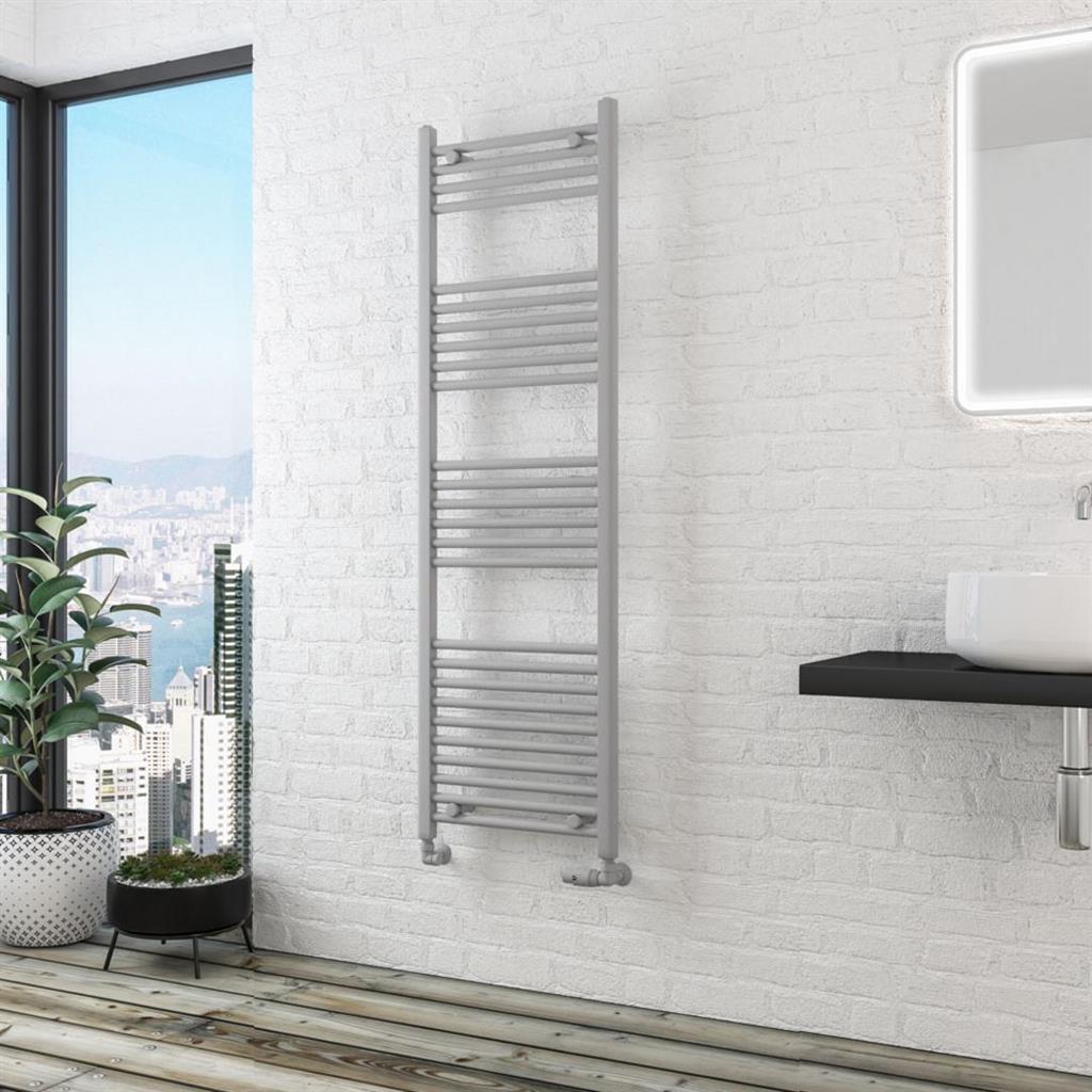 Eastbrook Wingrave Straight Multirail Towel Radiator 500mm x 1600mm - Matt Grey - 89.1433 - TAP 'N' SHOWER