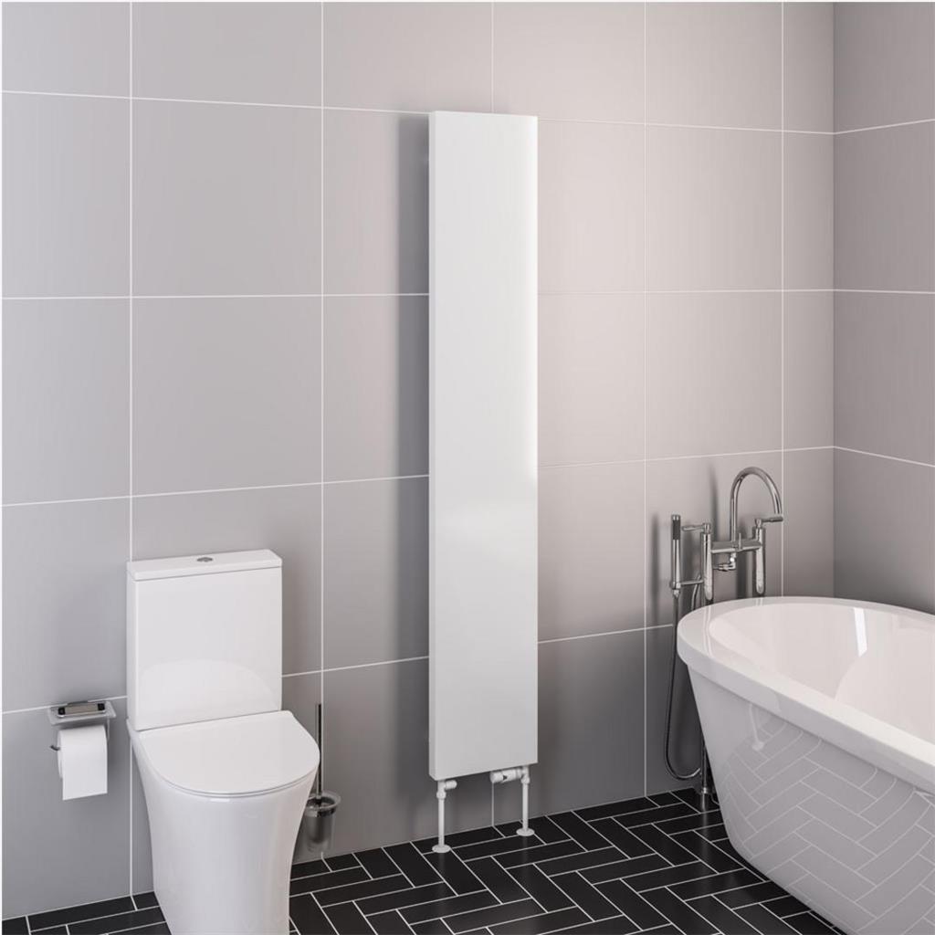Eastbrook Wingrave Flat Panel Designer Radiator 310mm x 1800mm - Gloss White - 89.1451 - TAP 'N' SHOWER