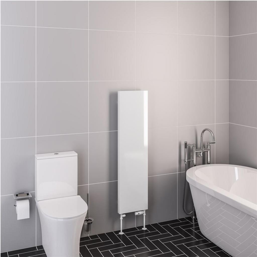 Eastbrook Wingrave Flat Panel Designer Radiator 310mm x 1200mm - Gloss White - 89.1455 - TAP 'N' SHOWER