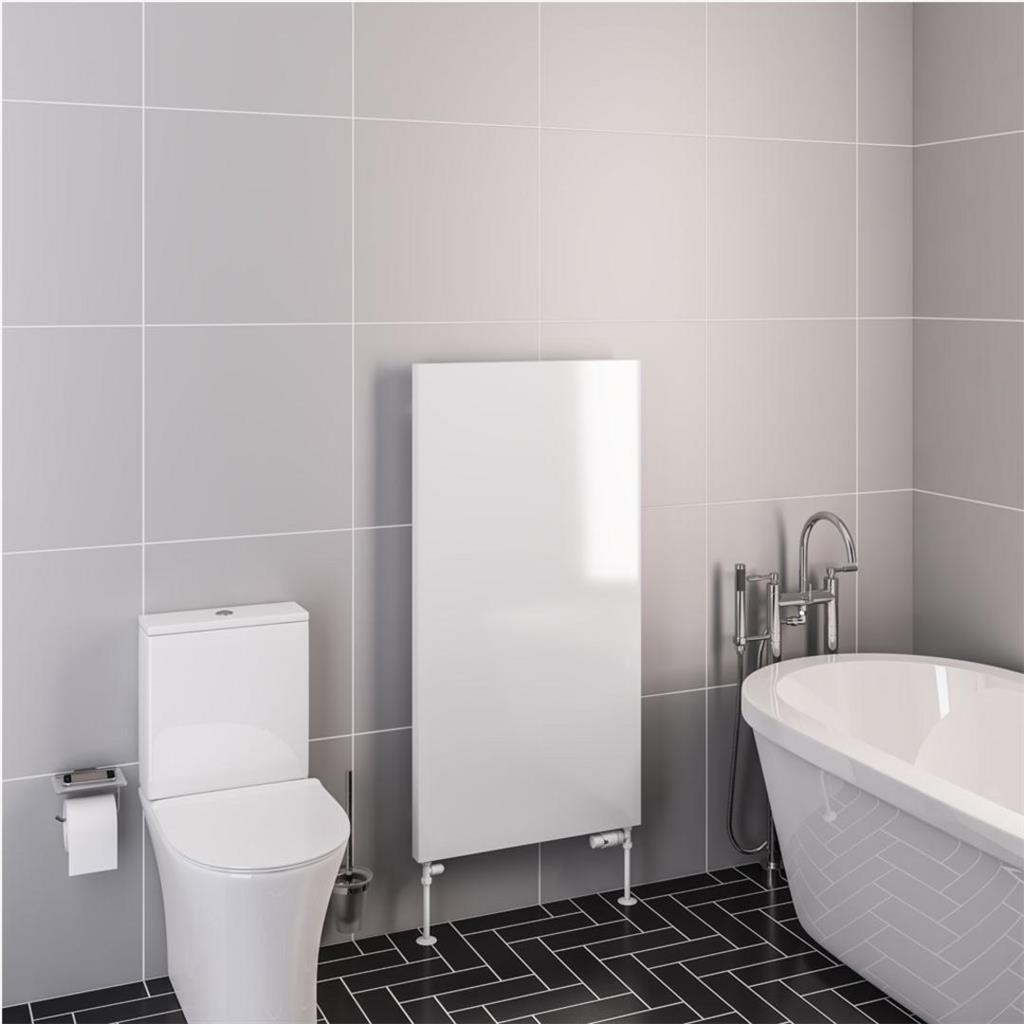Eastbrook Wingrave Flat Panel Designer Radiator 610mm x 1200mm - Gloss White - 89.1458 - TAP 'N' SHOWER