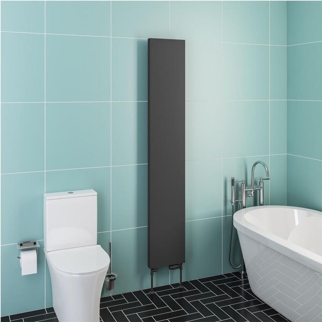 Eastbrook Wingrave Flat Panel Designer Radiator 310mm x 1800mm - Matt Anthracite - 89.1463 - TAP 'N' SHOWER