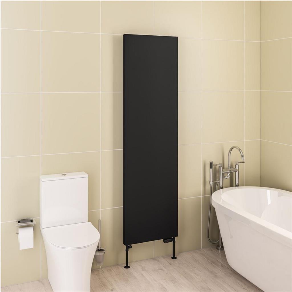Eastbrook Wingrave Flat Panel Designer Radiator 510mm x 1800mm - Matt Black - 89.1477 - TAP 'N' SHOWER