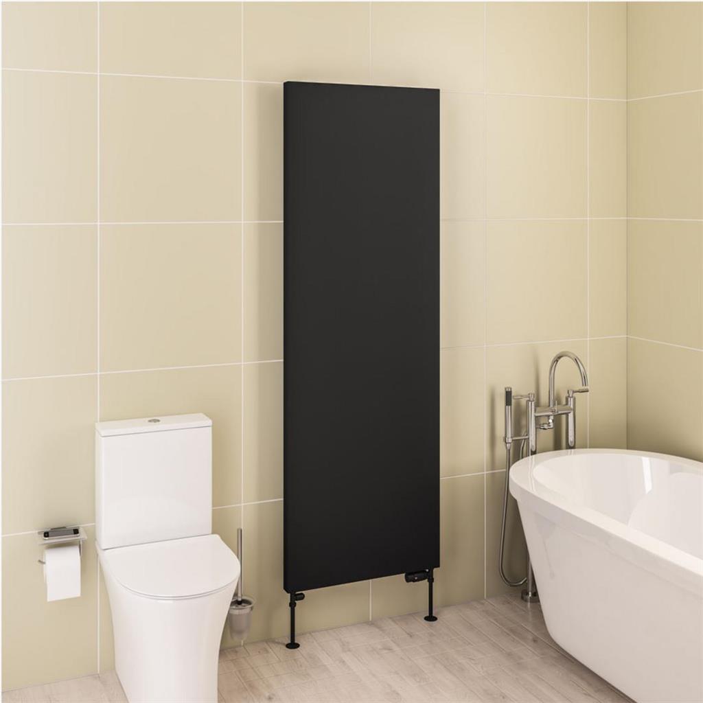 Eastbrook Wingrave Flat Panel Designer Radiator 610mm x 1800mm - Matt Black - 89.1478 - TAP 'N' SHOWER