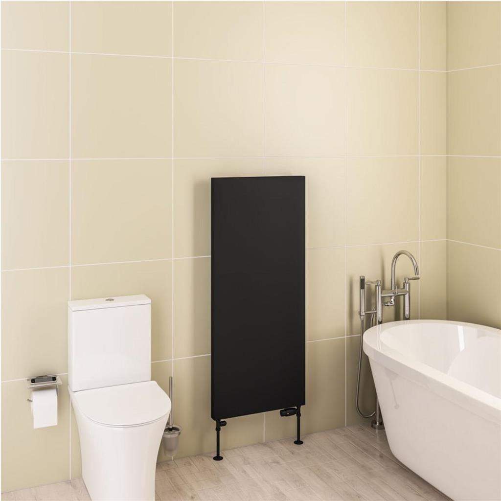 Eastbrook Wingrave Flat Panel Designer Radiator 510mm x 1200mm - Matt Black - 89.1481 - TAP 'N' SHOWER