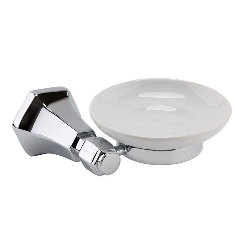 RAK Washington Soap Basket with Ceramic Soap Dish - Chrome - RAKWTN9906 - TAP 'N' SHOWER