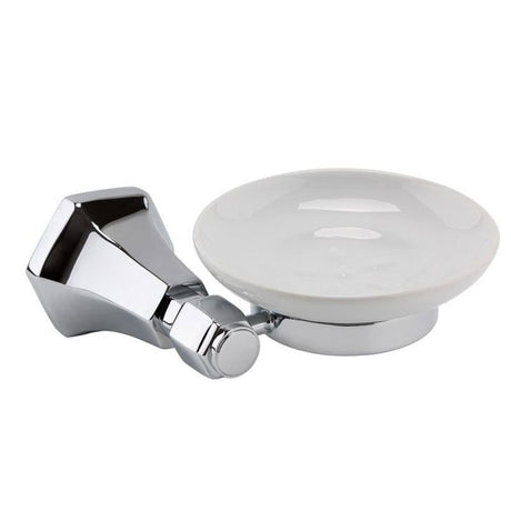 RAK Washington Soap Basket with Ceramic Soap Dish - Chrome - RAKWTN9906 - TAP 'N' SHOWER