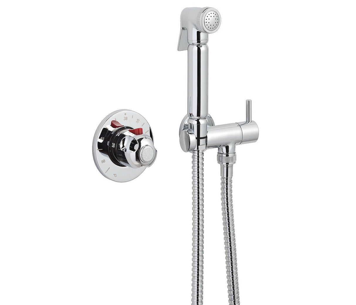 JTP Douche Set with Temperature Control - Chrome - 550 - TAP 'N' SHOWER