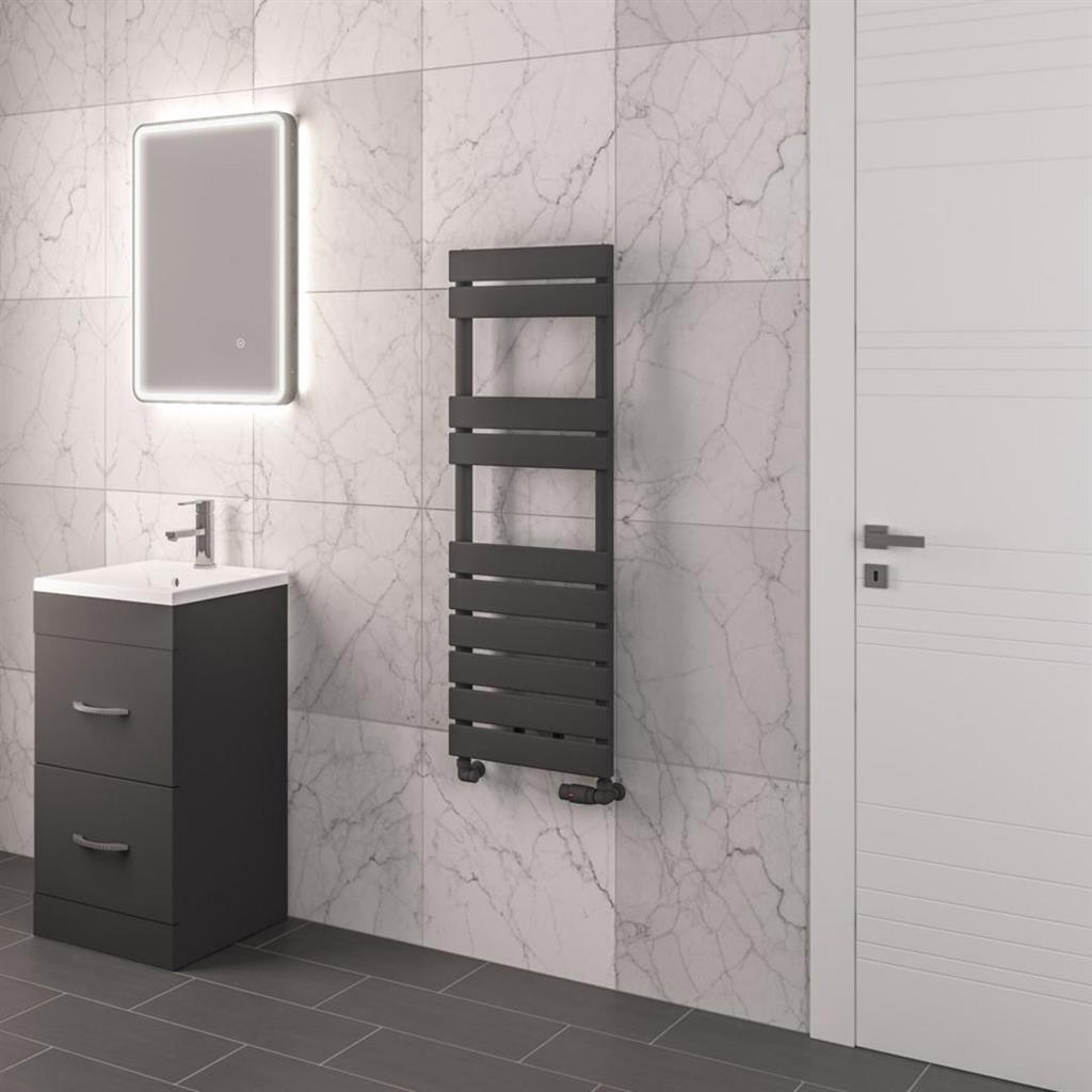 Eastbrook Addington Type10 Designer Towel Radiator 1110mm x 400mm - Matt Anthracite - 91.0071 - TAP 'N' SHOWER