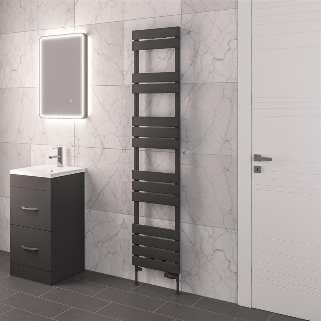 Eastbrook Addington Type10 Designer Towel Radiator 1750mm x 600mm - Matt Anthracite - 91.0078 - TAP 'N' SHOWER