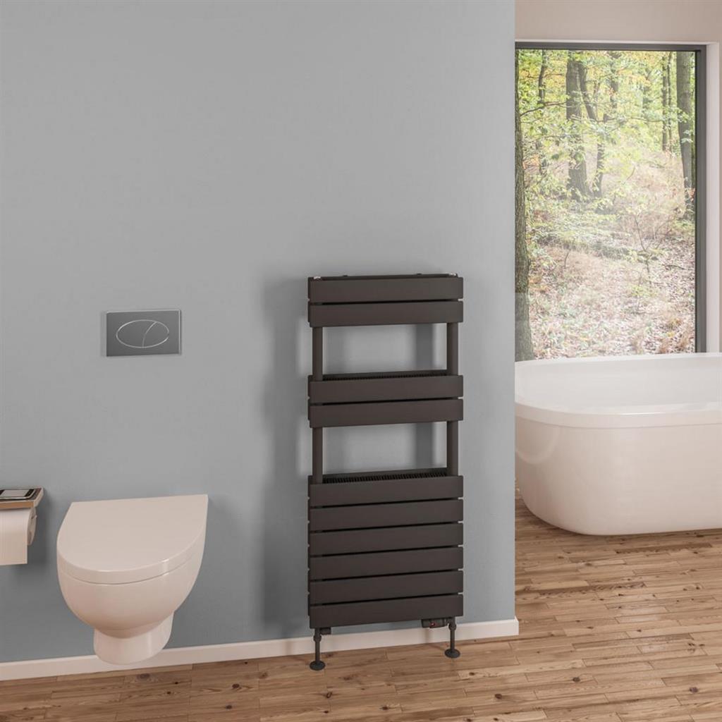 Eastbrook Addington Type21 Designer Towel Radiator 1110mm x 500mm - Matt Anthracite - 91.0125 - TAP 'N' SHOWER