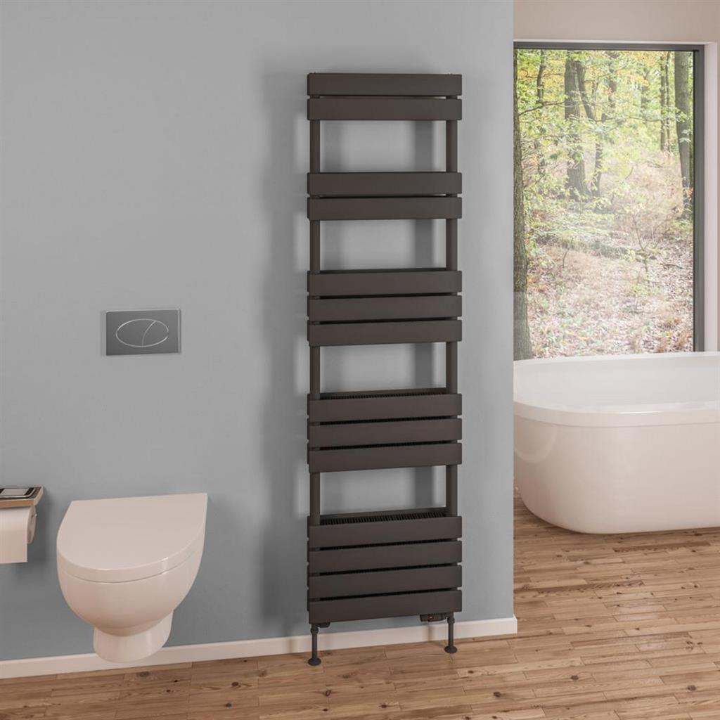 Eastbrook Addington Type21 Designer Towel Radiator 1750mm x 500mm - Matt Anthracite - 91.0126 - TAP 'N' SHOWER