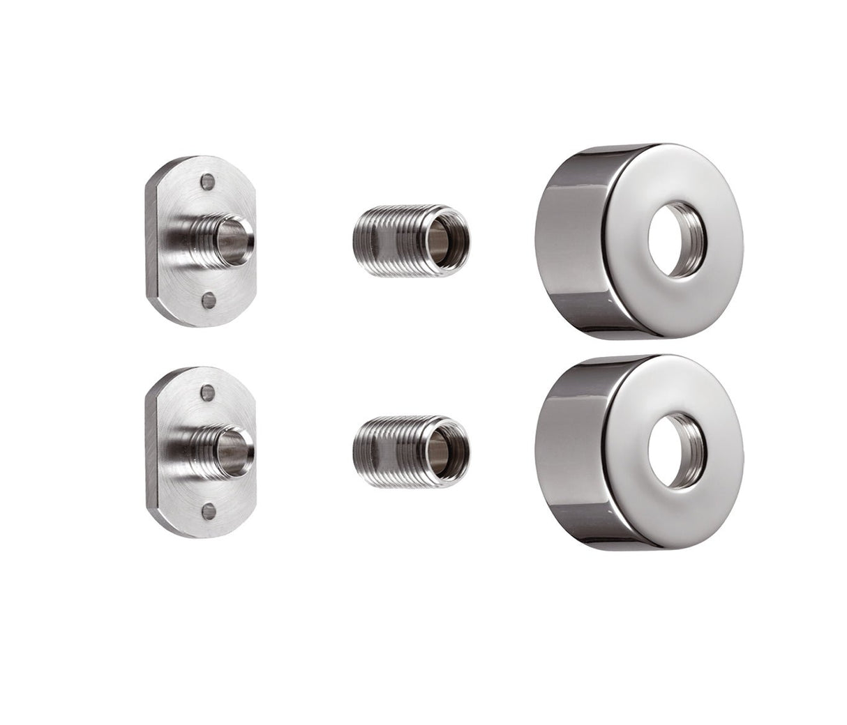 JTP Front Fixing Brackets - Chrome - 1299 - TAP 'N' SHOWER