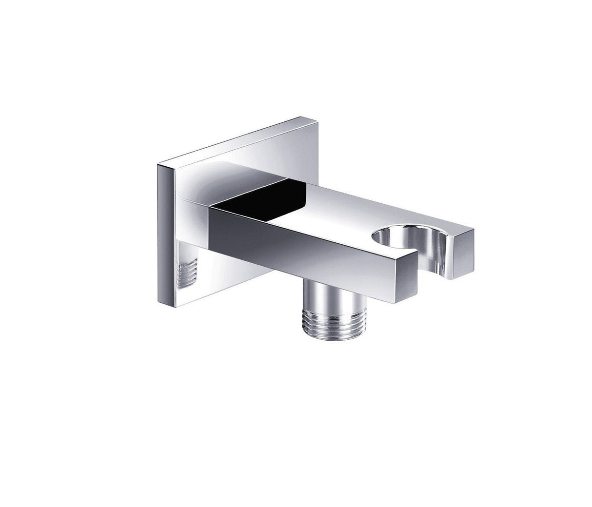 JTP Square Wall Outlet with Holder - Chrome - 30212 - TAP 'N' SHOWER
