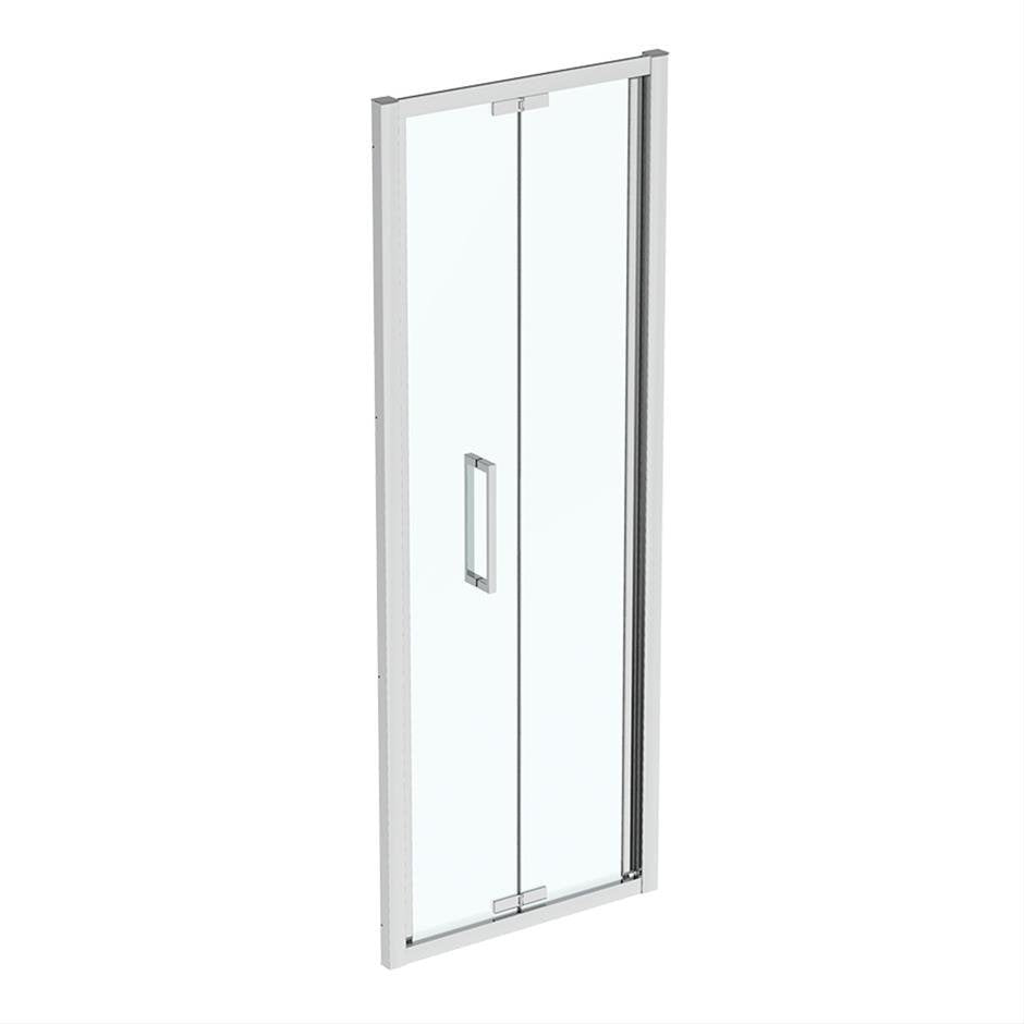 Ideal Standard I.life Infold Door W/ Idealclean Clear Glass 800mm - Bright Silver Finish - T4927EO - TAP 'N' SHOWER