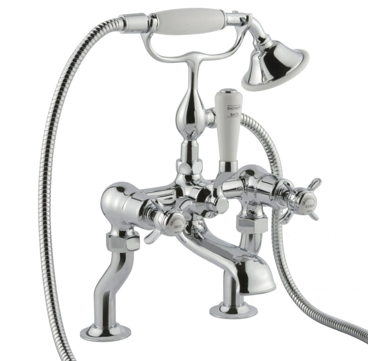 JTP Deck Mounted Bath Shower Mixer with Kit - Chrome - 98275