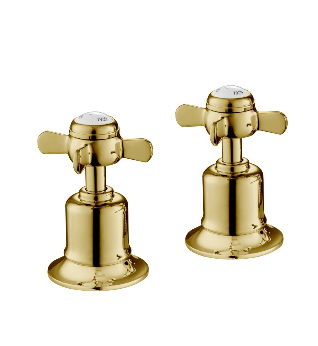 JTP Grosvenor Pinch Panel Valves 3/4 - Antique Brass - 98809G - TAP 'N' SHOWER
