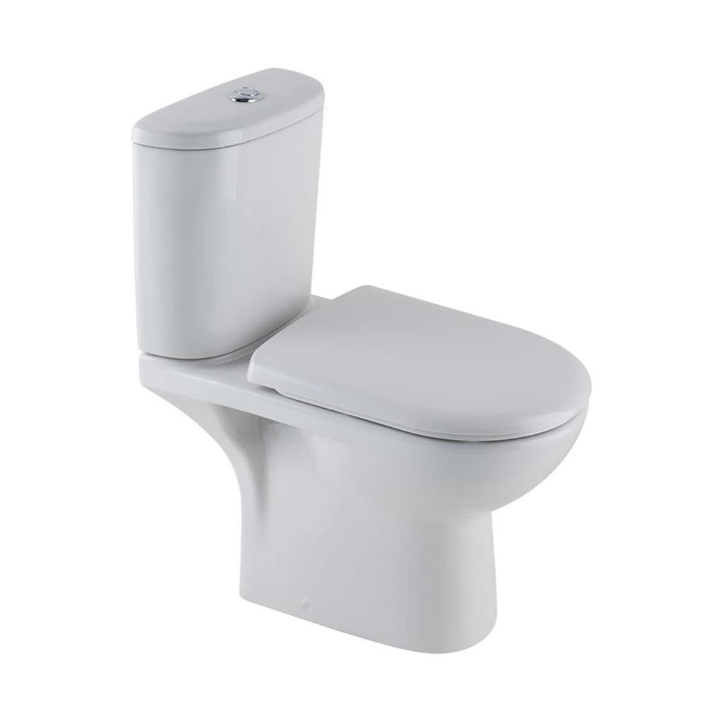 Eastbrook Kompact in a Box Close Coupled Toilet & Soft Close Seat - White - 99.016 - TAP 'N' SHOWER