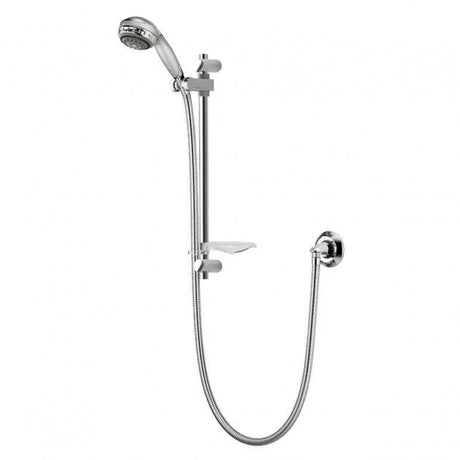 Aqualisa Turbostream Shower Kit Adjustable Height 3 Power Function Shower Head - Chrome - 99.20.01 - TAP 'N' SHOWER