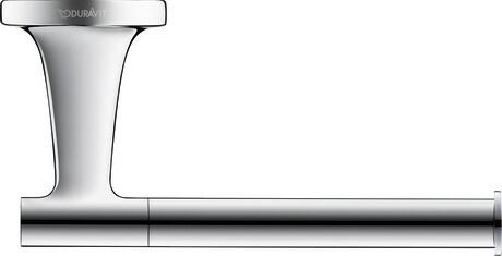 Duravit Starck T Wall Mounted Toilet Paper Holder 152 x 76 x 50mm - Chrome - 0099371000 - TAP 'N' SHOWER