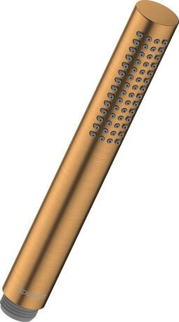 Duravit MinusFlow Stick Hand Shower with Silicone Nozzles - Polished Gold - UV0642001034 - TAP 'N' SHOWER