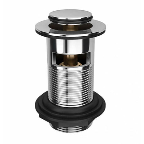 Rak Central Click Clack Slotted Basin Waste - Chrome - RAKCCW004 - TAP 'N' SHOWER