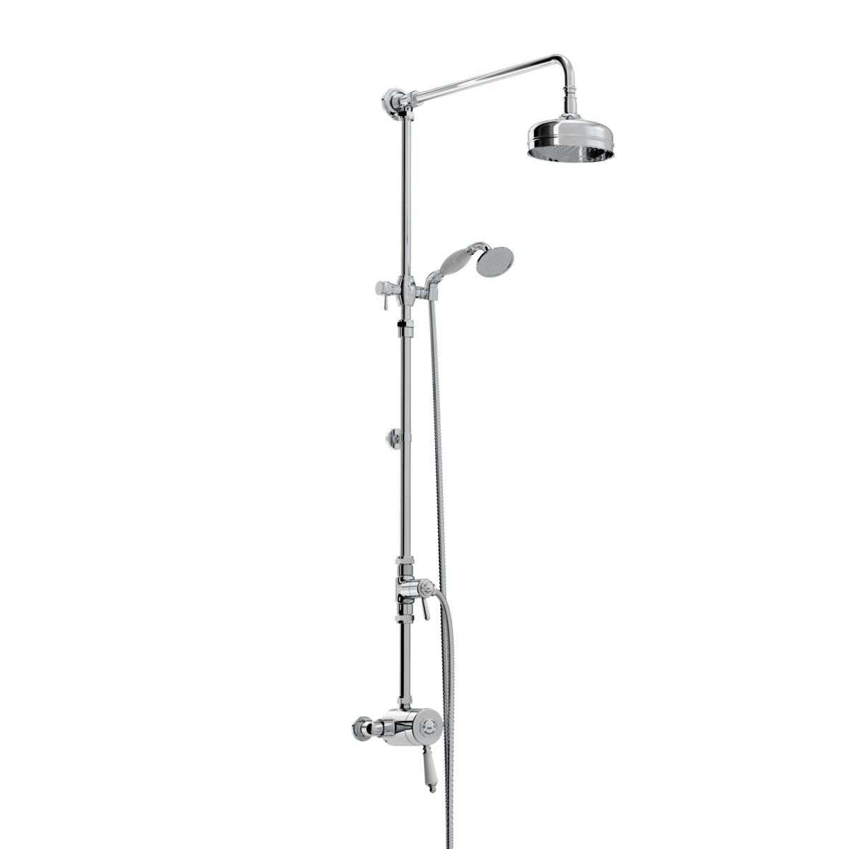 Bristan 1901 Traditional Sequential Fixed Head Exposed Mixer Shower wi