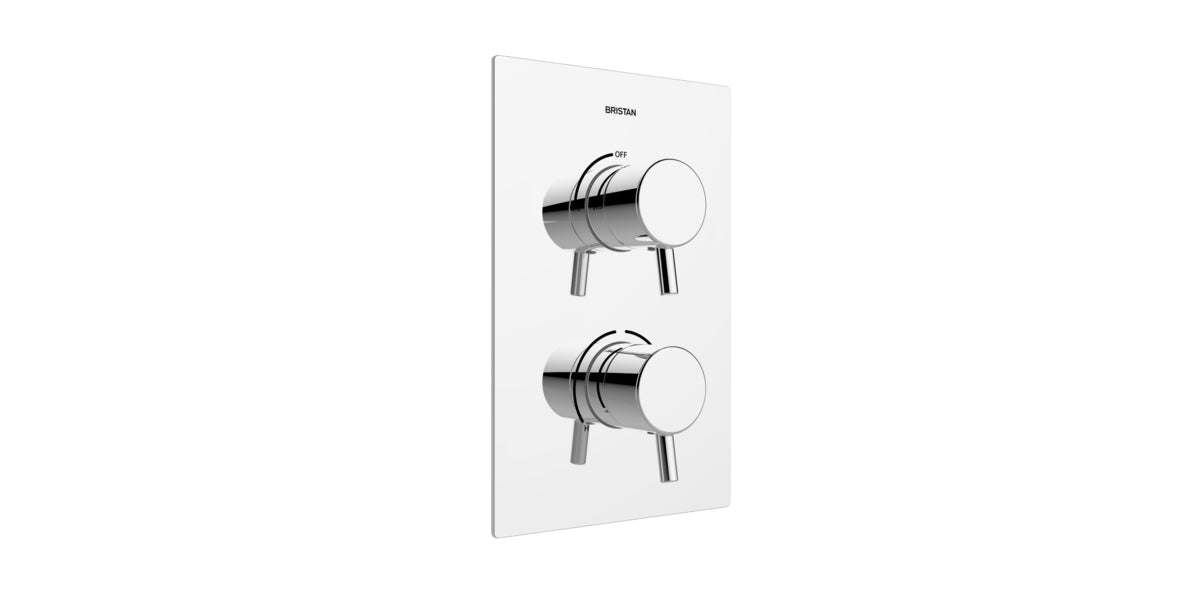 Bristan Prism Recessed Dual Control Thermostatic Shower Valve - Chrome