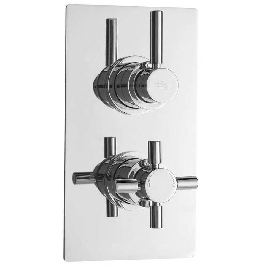 Hudson Reed Tec Thermostatic Dual Handle Pura Concealed Shower Valve w