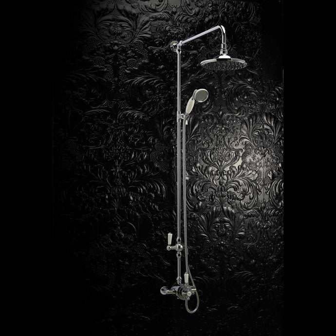 Nuie Dual Handle Victorian Dual Exposed Shower Valve Concentric - Chro