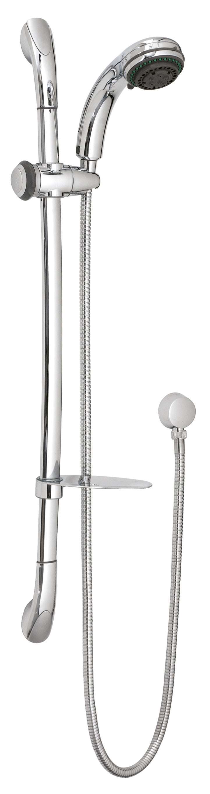 Nuie 680mm High Luxury Curved Shower Slider Rail Kit - Chrome - A3273A