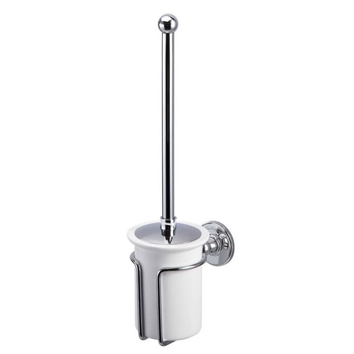 Burlington White Toilet Brush Holder - A8CHR - TAP 'N' SHOWER