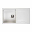 Reginox Amsterdam 10 1 Bowl Sink And Drainer - Pure White - AMSTERDAM 10 PW - TAP 'N' SHOWER