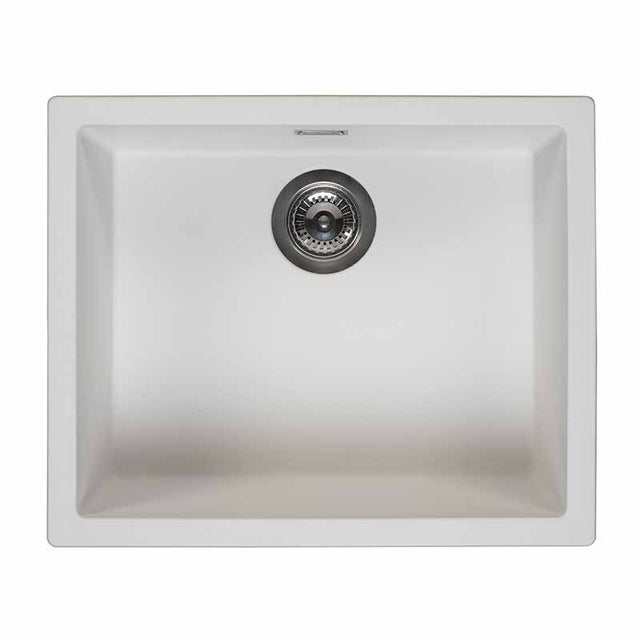 Reginox Amsterdam 50 1 Bowl Kitchen Sink - Pure White - AMSTERDAM 50 PW - TAP 'N' SHOWER