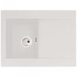Abode Aspekt 1.0 Bowl white granite inset kitchen sink 716mm by 540mm with modern durable design