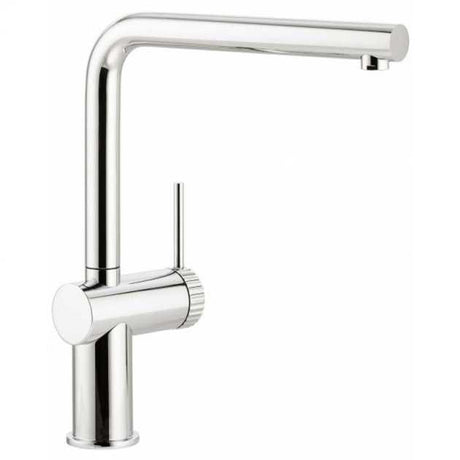 Abode Fraction Kitchen chrome sink mixer tap with single lever and modern durable design