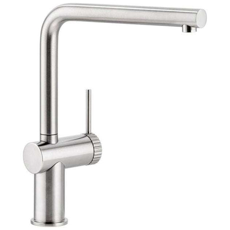 Abode Fraction Kitchen brushed nickel sink mixer tap with sleek single lever design