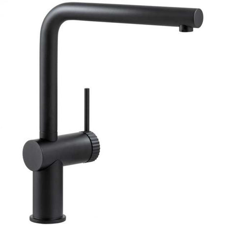 Abode Fraction Kitchen matt black sink mixer tap with single lever and modern design