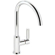 Abode Globe Chrome kitchen sink mixer tap with single lever and modern chrome finish