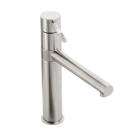 Abode Hydrus single brushed nickel lever kitchen sink mixer tap with modern sleek design