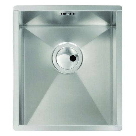 Abode Matrix R0 stainless steel undermount kitchen sink 1.0 bowl 380mm x 438mm