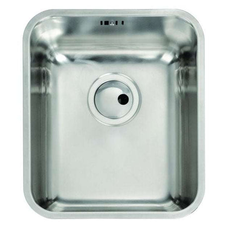 Abode Matrix R50 stainless steel undermount kitchen sink 1 bowl 370x430mm
