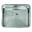 Abode Matrix R50 stainless steel undermount kitchen sink 535mm by 435mm with single bowl design