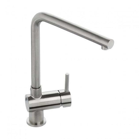 Abode Quala Single Lever stainless steel kitchen sink mixer tap with sleek modern design