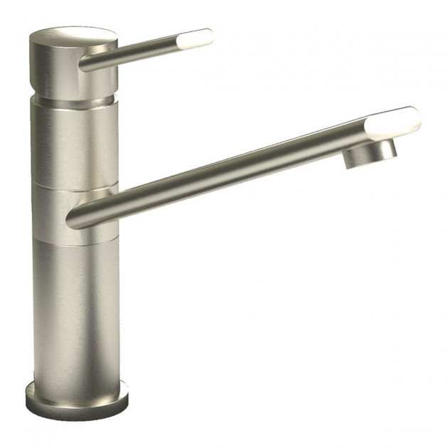 Abode Specto single lever brushed nickel kitchen sink mixer tap