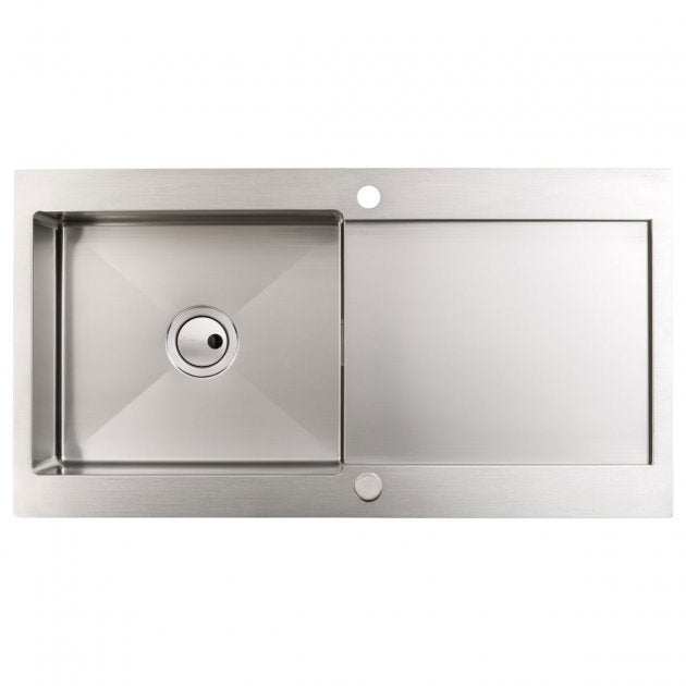 Abode Verve 1.0 Bowl stainless steel inset kitchen sink 1000mm x 530mm with modern durable design