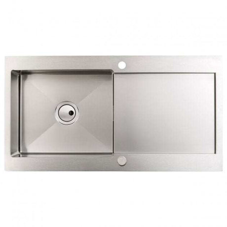 Abode Verve 1.0 Bowl stainless steel inset kitchen sink 1000mm x 530mm with modern durable design