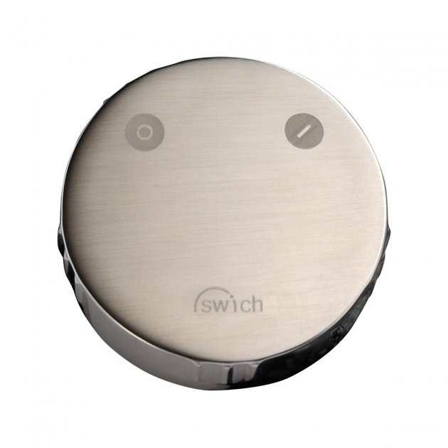 Abode Swich Round brushed nickel handle diverter valve with classic filter for shower systems