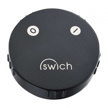 Abode Swich Round Handle Matt Black Diverter Valve with classic filter for shower systems