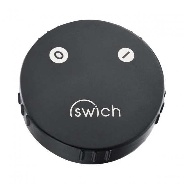 Abode Swich Round matt black handle diverter valve with high resin filter for showers