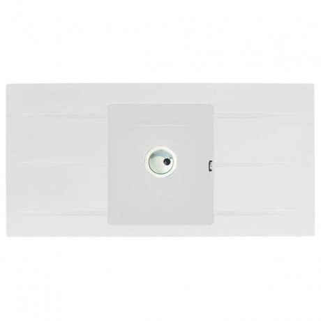 Abode Zero 1.0 Bowl white granite inset kitchen sink 1000mm by 500mm with modern durable design